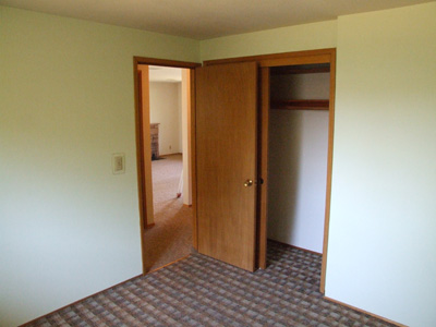 narrow doorways and carpeting